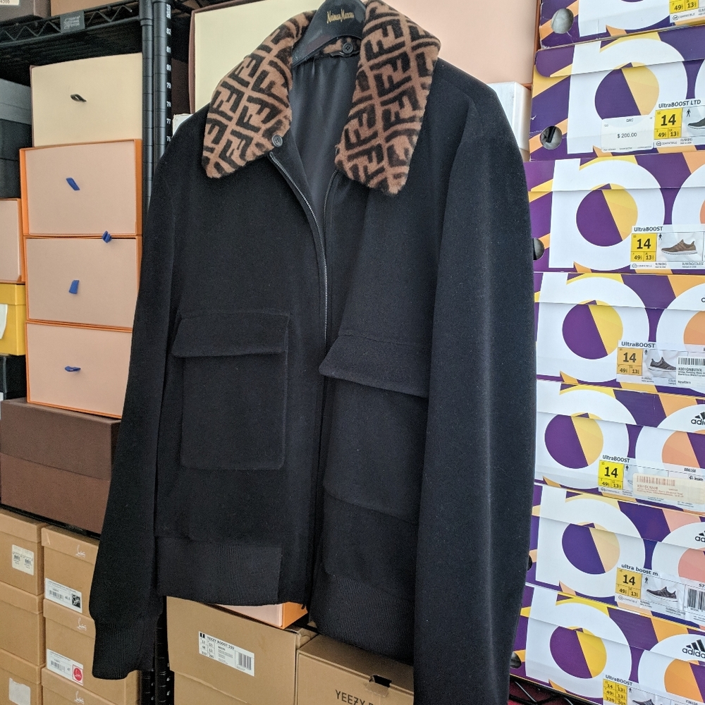 Fendi Wool and Sheepskin Collar Jacket - Picture 5 of 12